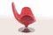 Red Leather Calla Armchair by Stefano Giovannoni for Domodinamica, 1980s 3