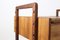 Petit Bureau Mid-Century en Noyer avec Pieds Ajustables 9