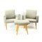 Mid-Century Armchairs with Stool from Tatra, Czechoslovakia, 1960s, Set of 3 11