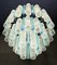 Aquamarine Murano Glass Quadrihedral Prisms Chandelier in the style of Barovier, Italy, 2010s 6