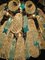 Aquamarine Murano Glass Quadrihedral Prisms Chandelier in the style of Barovier, Italy, 2010s 10