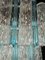Aquamarine Murano Glass Quadrihedral Prisms Chandelier in the style of Barovier, Italy, 2010s 3