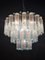 Aquamarine Murano Glass Quadrihedral Prisms Chandelier in the style of Barovier, Italy, 2010s 17