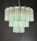 Aquamarine Murano Glass Quadrihedral Prisms Chandelier in the style of Barovier, Italy, 2010s 13