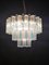 Aquamarine Murano Glass Quadrihedral Prisms Chandelier in the style of Barovier, Italy, 2010s 16