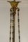 Antique Empire Style Chandelier in Gilded Bronze and Satin Glass Tulip. Italy Early Twentieth Century, 1920s, Image 8