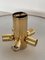 Large Sela Flush Mount in Polished Brass by Florian Schulz, 1970s, Image 6