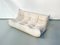 Canapé 3 Places Togo en Velours Côtelé Off-White attribué à Michel Ducaroy pour Ligne Roset, 1970s 5