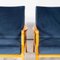 Fauteuils Bleu Sarcelle par Jaroslav Smidek, 1950s, Set de 2 2