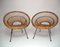 French Rattan Chairs, 1960s, Set of 2 1