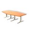 Large Vintage Conference Dining Table by Lübke, 1970s 6