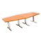 Large Vintage Conference Dining Table by Lübke, 1970s 4
