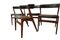Dänischer Fire Chair aus Teak & schwarzem Leder von Kai Kristiansen, 1960er 1