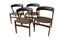 Dänischer Fire Chair aus Teak & schwarzem Leder von Kai Kristiansen, 1960er 4