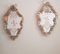 Venetian Murano Crystal Mirror with Lovers, 1940s, Set of 2 2