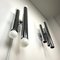 Grandes Appliques Murales en Chrome de Lamperti, Italie, 1970s, Set de 2 4