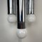 Grandes Appliques Murales en Chrome de Lamperti, Italie, 1970s, Set de 2 6