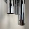 Grandes Appliques Murales en Chrome de Lamperti, Italie, 1970s, Set de 2 9