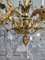 Lámpara de araña de bronce dorado estilo Luis XV, Imagen 11