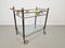 Regency Brass and Metal Serving Trolley, Italy, 1970s 3