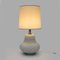 Weiße Artischocke Tischlampe aus Keramik, 1970er 11