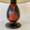 Amsterdamse School Batiked Wood Table Lamp by Louis Bogtman, Netherlands, 1920s 3