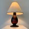Amsterdamse School Batiked Wood Table Lamp by Louis Bogtman, Netherlands, 1920s 5