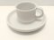 Set de Petit Déjeuner en Céramique Blanche par Franco Bucci pour Laboratorio Pesaro, 1970s, Set de 9 5