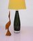 Moderne skandinavische Kunstglas Tischlampe von Sandberg Kosta, 1970er 4