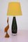 Moderne skandinavische Kunstglas Tischlampe von Sandberg Kosta, 1970er 9