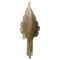Mid-Century Modern Brown Murano Glass Leaf Wall Sconce attributed to Franco Luce, 1970s 1