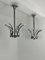 Vintage Adjustable Chromed Metal Pendants, 1970s, Set of 2 1