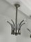 Vintage Adjustable Chromed Metal Pendants, 1970s, Set of 2 3