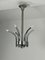 Vintage Adjustable Chromed Metal Pendants, 1970s, Set of 2 7
