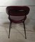 Set of Bean-Shaped Chairs in Burgundy Imitation Leather, 1960s, Image 13