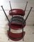 Set of Bean-Shaped Chairs in Burgundy Imitation Leather, 1960s, Image 18