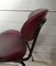 Set of Bean-Shaped Chairs in Burgundy Imitation Leather, 1960s, Image 15