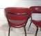 Set of Bean-Shaped Chairs in Burgundy Imitation Leather, 1960s, Image 19