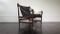 Danish Safari Chair in Leather and Mahogany, 1960s, Image 12