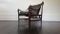 Danish Safari Chair in Leather and Mahogany, 1960s, Image 2