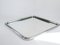Miroir Mural Mid-Century Rectangulaire en Chrome avec Design Tubulaire 4