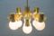 Deckenlampe aus 6 Glasleuchten von Gaetano Sciolari, 1960er 7