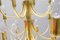 16-Light Golden Chandelier, 1960s 5