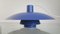 Lampada a sospensione PH4 Mid-Century blu di Poul Henningsen per Louis Poulsen, Immagine 6