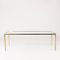 Mid-Century Glass and Brass Coffee Table from Bergboms 1