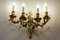 Napoleon III Gilt Bronze Wall Light with Porcelain Flowers, France, 1870s 4