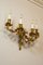 Napoleon III Gilt Bronze Wall Light with Porcelain Flowers, France, 1870s 6