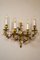 Napoleon III Gilt Bronze Wall Light with Porcelain Flowers, France, 1870s 1