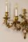 Napoleon III Gilt Bronze Wall Light with Porcelain Flowers, France, 1870s 3