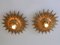 Mid-Century Modern Sunburst Flush Mounts, 1950s, Set of 2 4